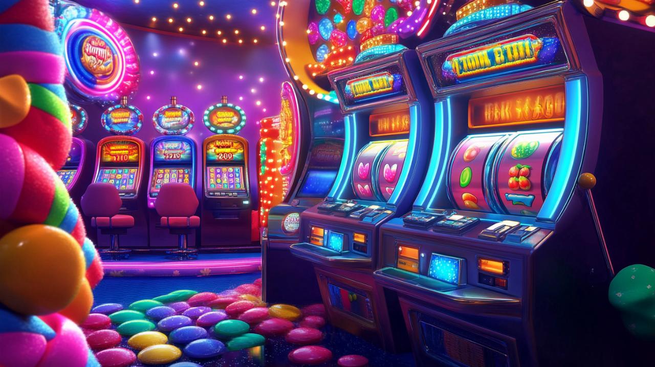 Découvrez l&rsquo;univers gourmand des machines à sous avec des bonbons colorés
